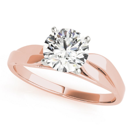 Joy Natural Diamond Rose Gold  Engagement Ring