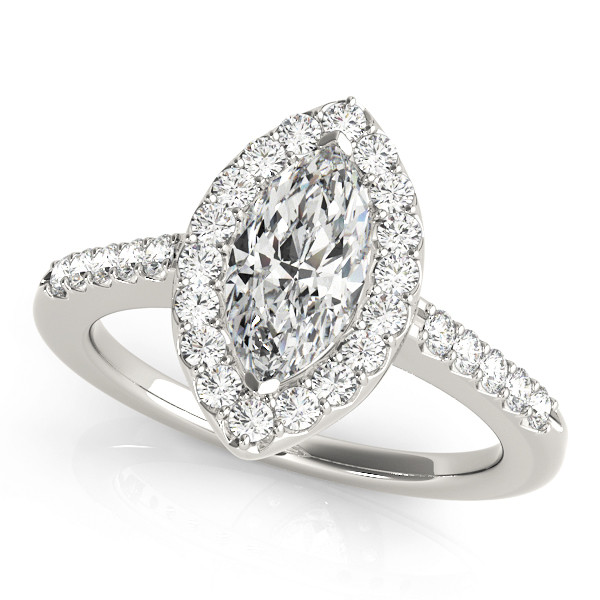 Lara Natural Halo Engagement Diamond Ring