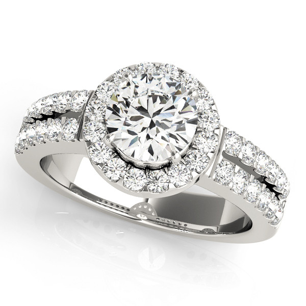 Jamya Natural Halo Engagement Diamond Ring