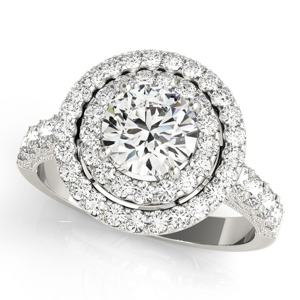 Janna Natural Diamond Halo Engagement Ring