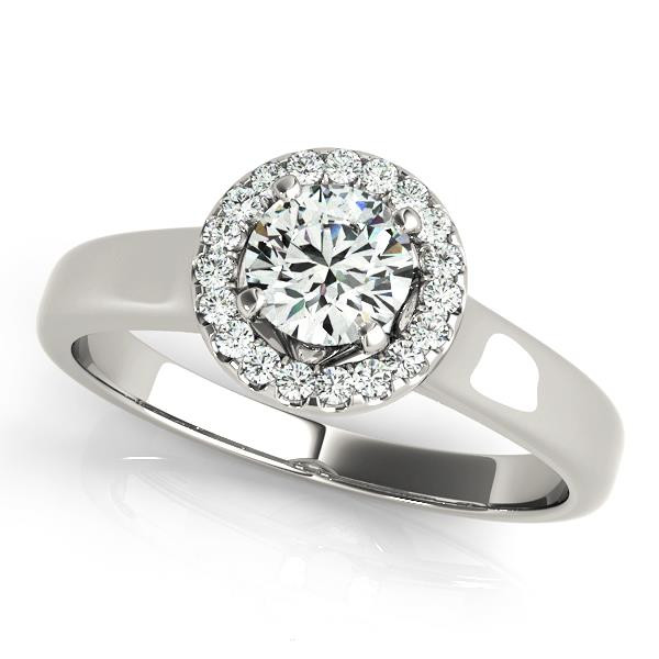 Kaniyah Natural Halo Engagement Diamond Ring