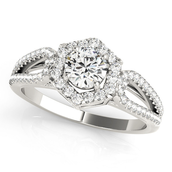 Joni Natural Halo Diamond Ring