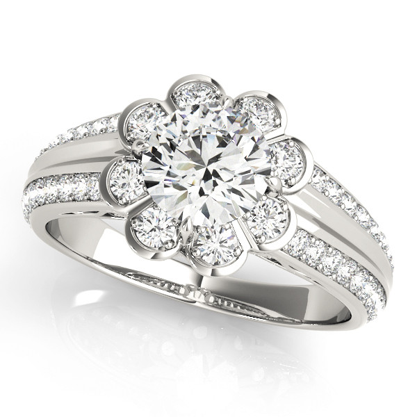 Kinzlee Natural Halo Diamond Ring