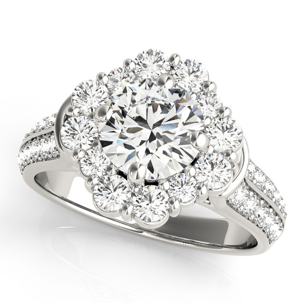 Jennie Natural Halo Diamond Ring