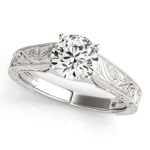 Malani Natural 4 Prong Solitaire Diamond Ring