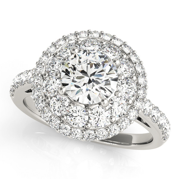 Kaely Natural Halo Diamond Ring