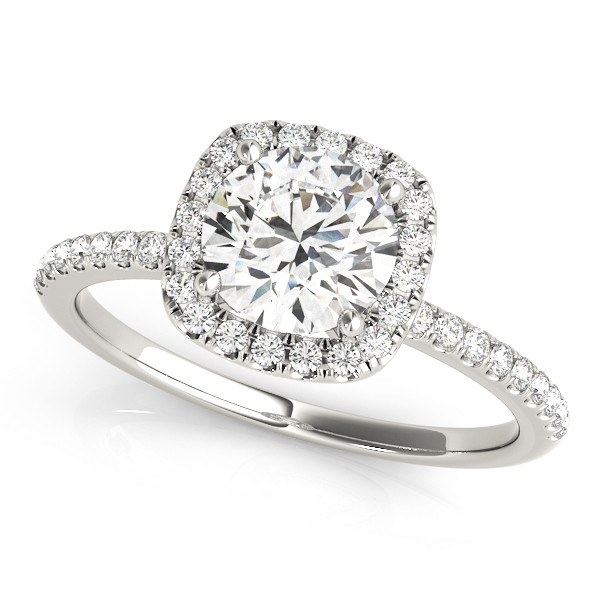 Debi Natural 4 Prong Side Stone Diamond Ring