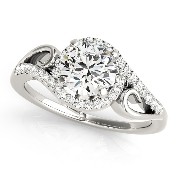 Jelani Natural Rose Gold Halo Diamond Ring