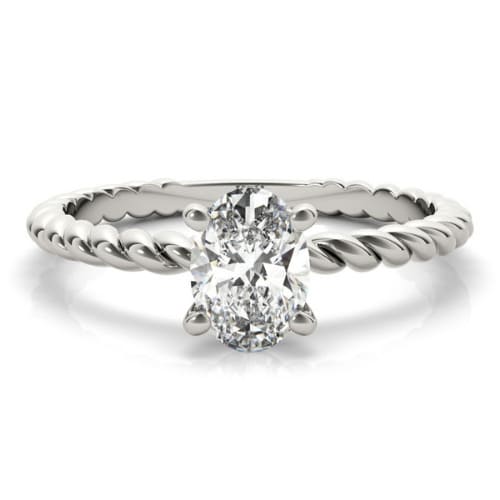 Natavia Lab Grown Diamond 4 Prong Classic Solitaire Engagement Ring