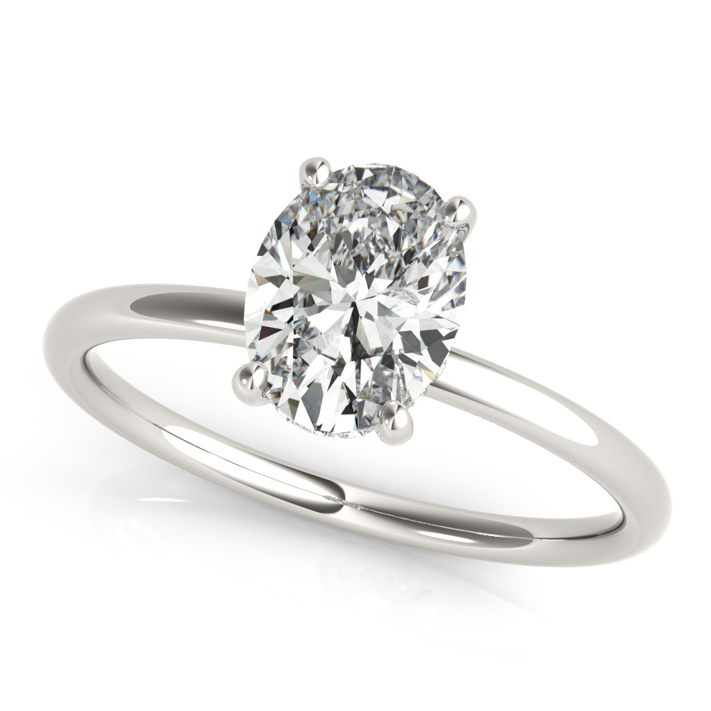 Kataleya Moissanite Halo Diamond Ring
