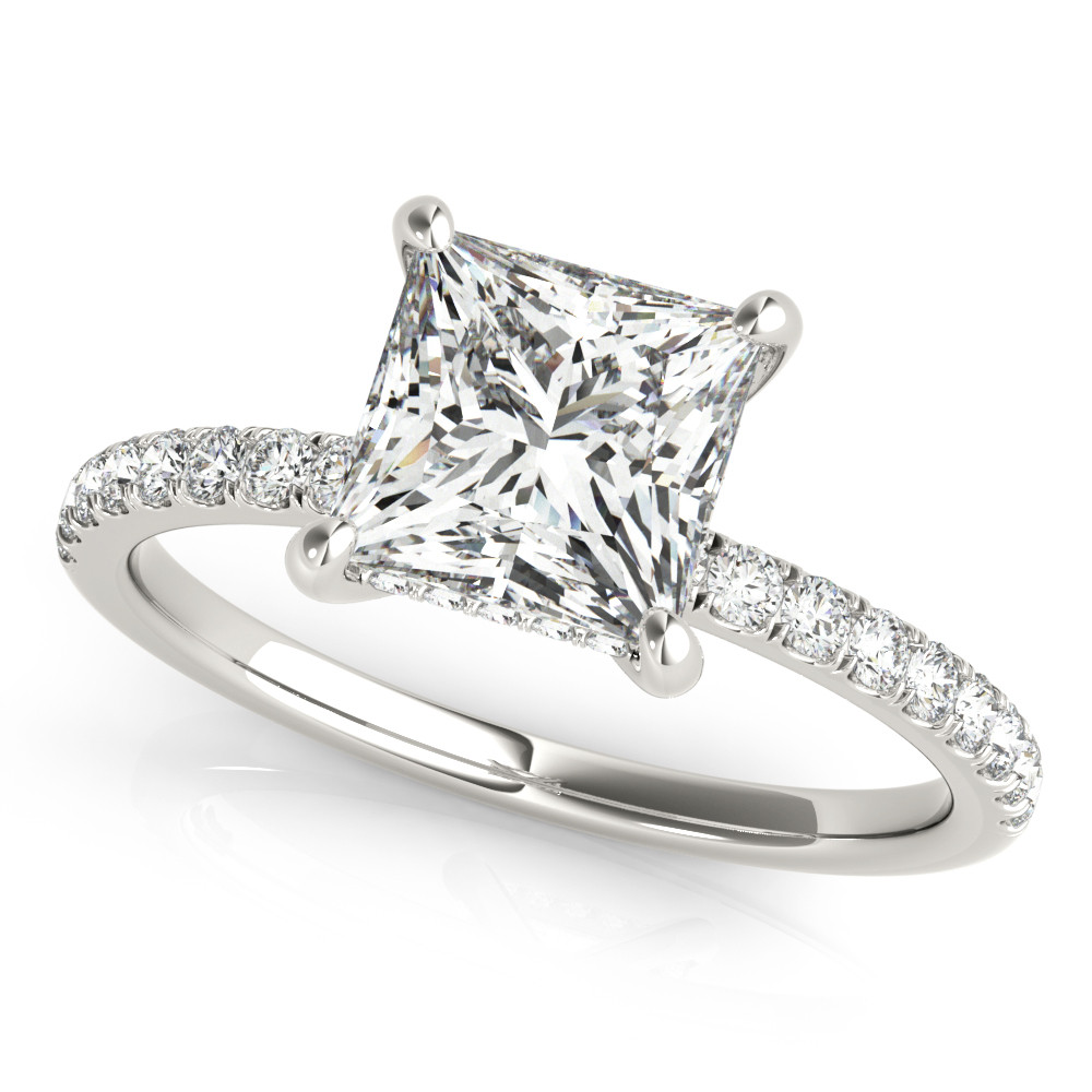 Kelsey Natural Halo Engagement Diamond Ring