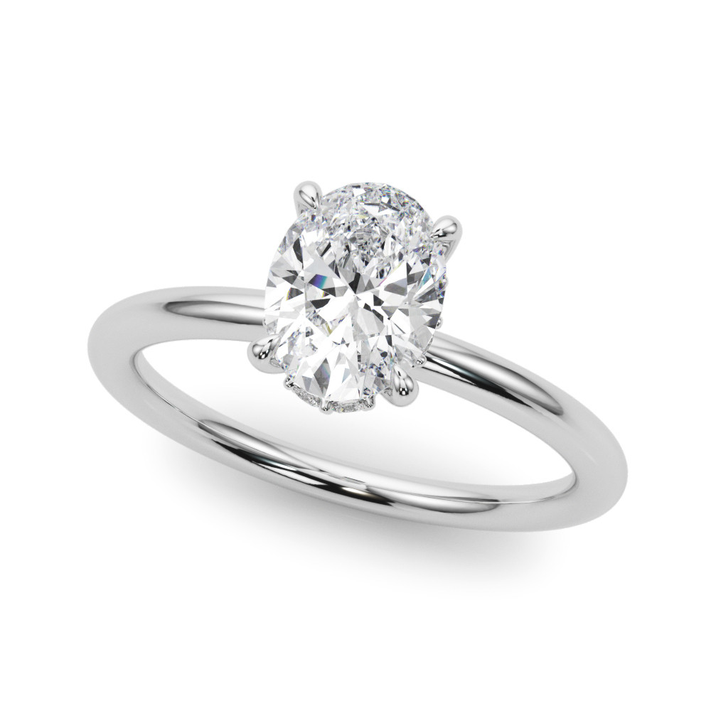 Janelle Lab Grown Halo Engagement Diamond Ring