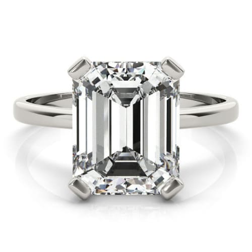 Nelda Natural Diamond 4 Prong Classic Solitaire Engagement Ring