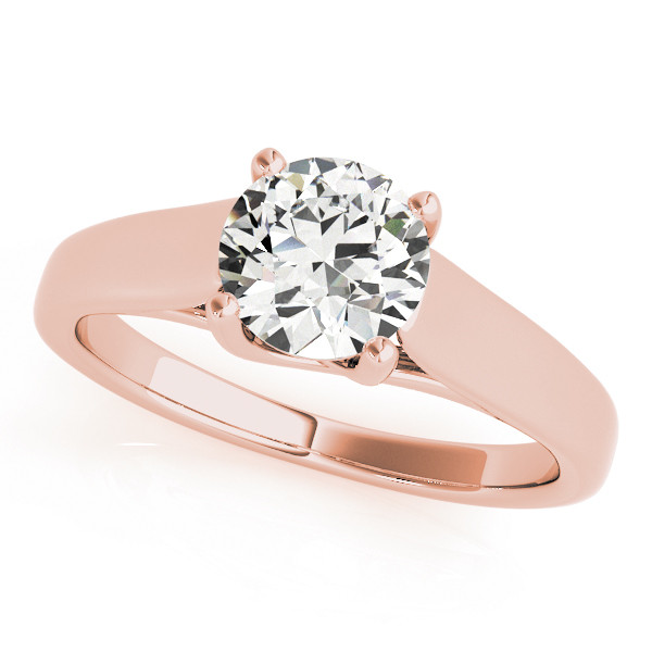 Marianna Lab Grown Rose Gold 4 Prong Solitaire Diamond Ring