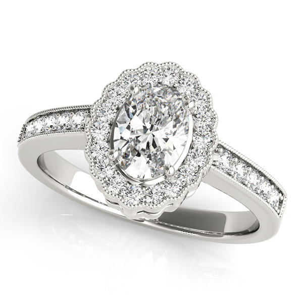Kailany Natural Halo Engagement Diamond Ring