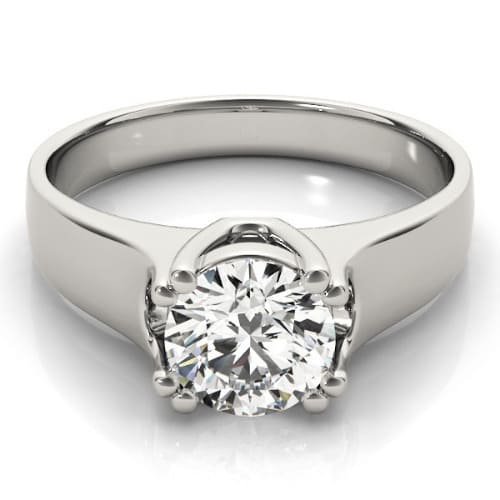 Maddie Natural Double Prong Solitaire Diamond Ring