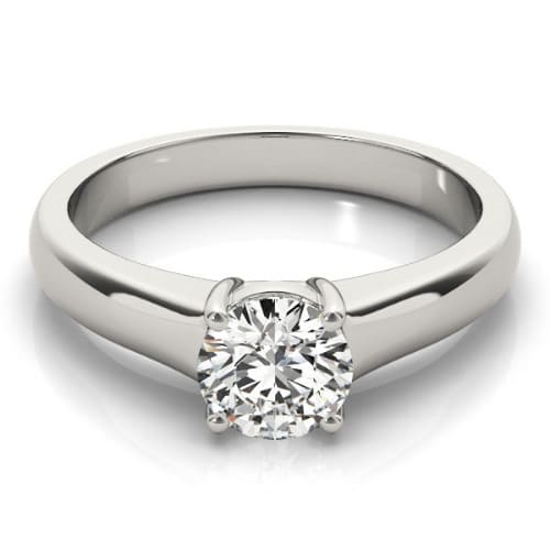 Maliah Natural 4 Prong Solitaire Diamond Ring
