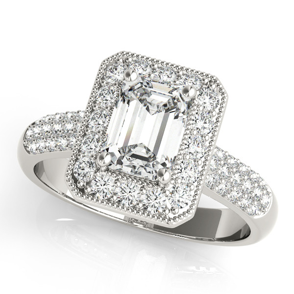 Lorena Natural Halo Diamond Ring