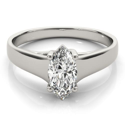 Nikkie Natural Diamond 4 Prong Classic Solitaire Engagement Ring