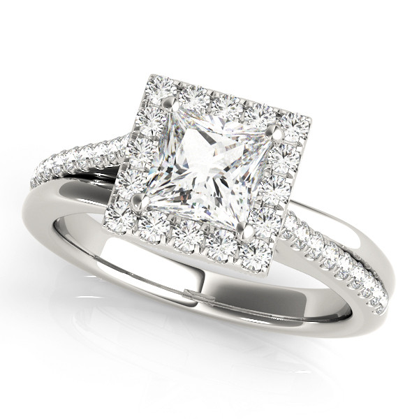 Lucie Natural Halo Diamond Ring