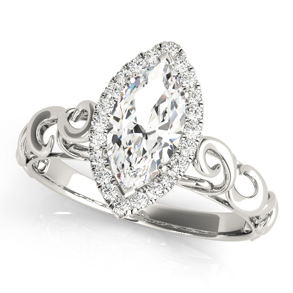 Lilyana Natural Halo Diamond Ring