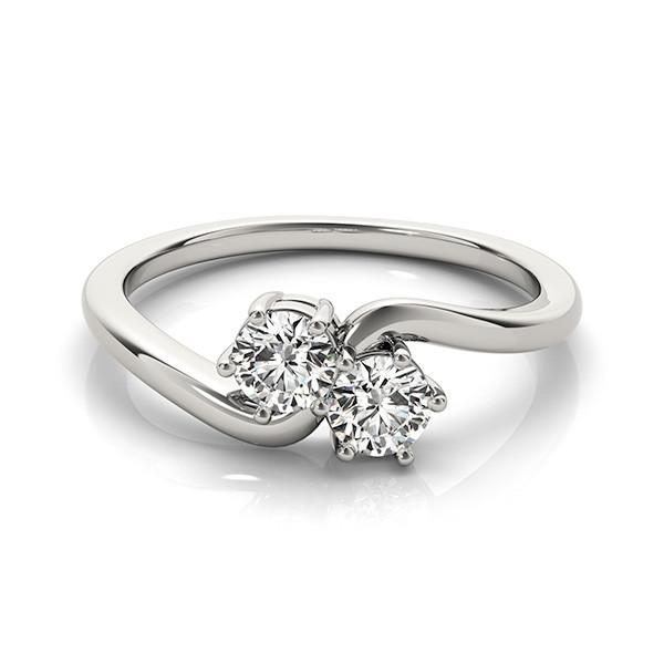 Jensy Natural Two Stone Diamond Ring