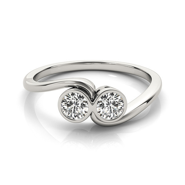 Aliza Lab Grown Two Stone Diamond Ring