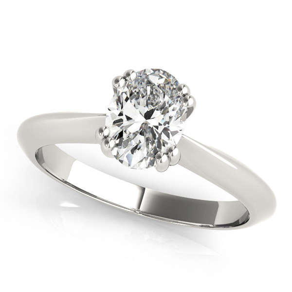 Norene Natural Diamond Double Prong Classic Solitaire Engagement Ring