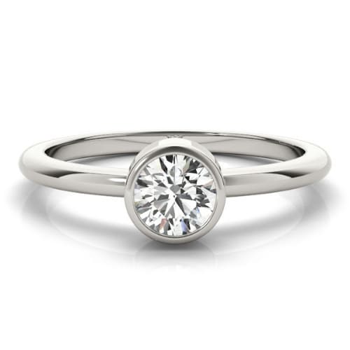 Macey Lab Grown Bezel Solitaire Diamond Ring