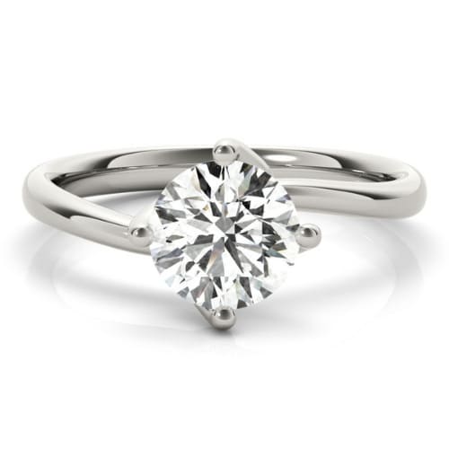 Nyaja Natural 4 Prong Solitaire Diamond Ring