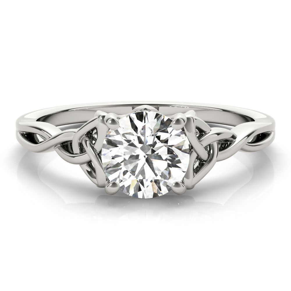Maelee Lab Grown Diamond Platinum 4 Prong  Engagement Ring