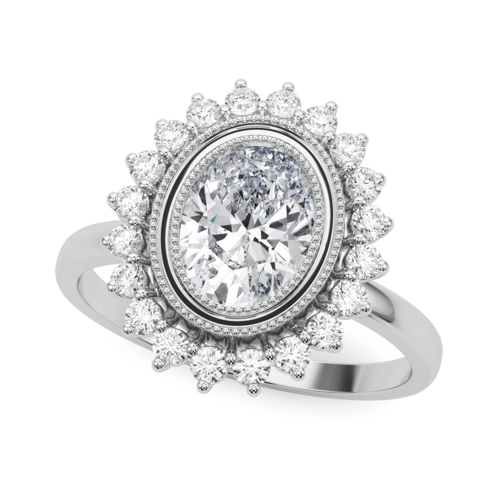Landry Natural Halo Diamond Ring