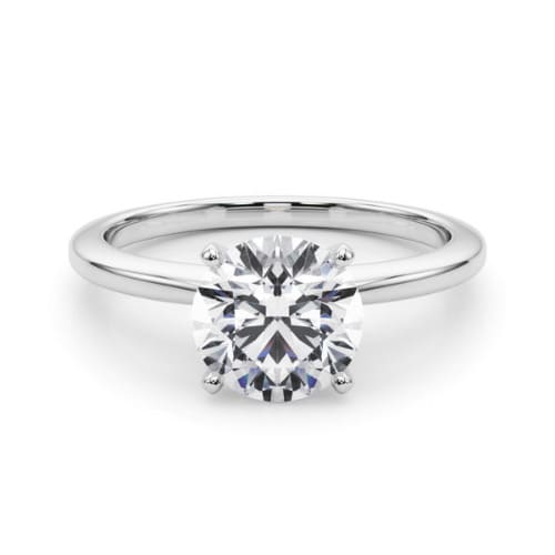 Kenslay Lab Grown 4 Prong Solitaire Diamond Ring