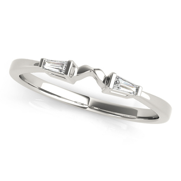 lilya Lab Grown Bar-Set Two Stone Diamond Ring