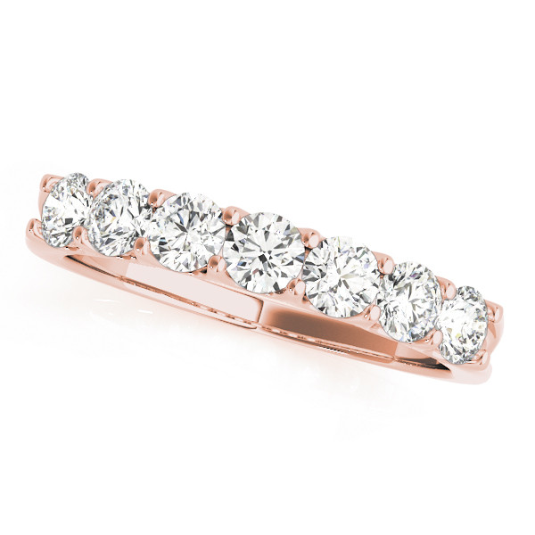 Adara Lab Grown Rose Gold Prong 7 Stone Diamond Ring