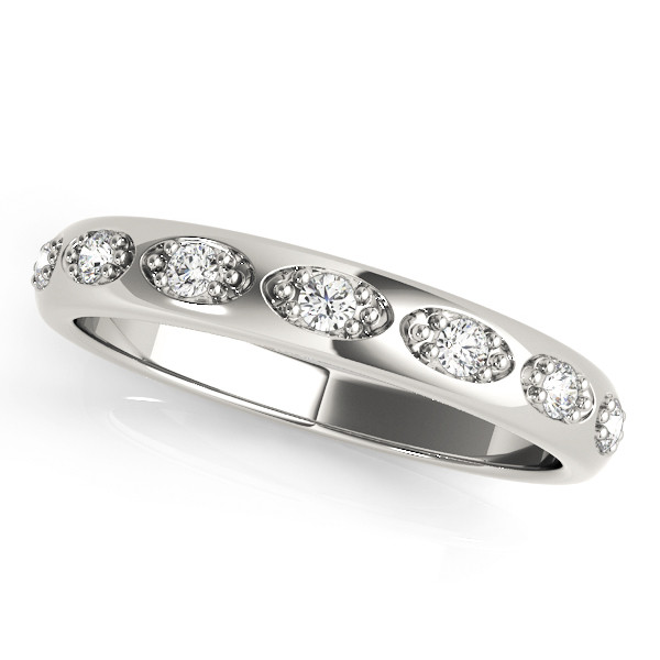 Adrielly Lab Grown Silver Pave-Set  Diamond Ring