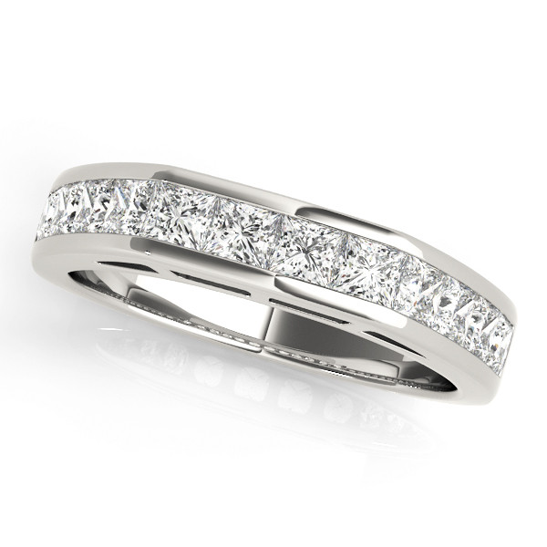 Aisley Lab Grown Silver Bar-Set  Diamond Ring