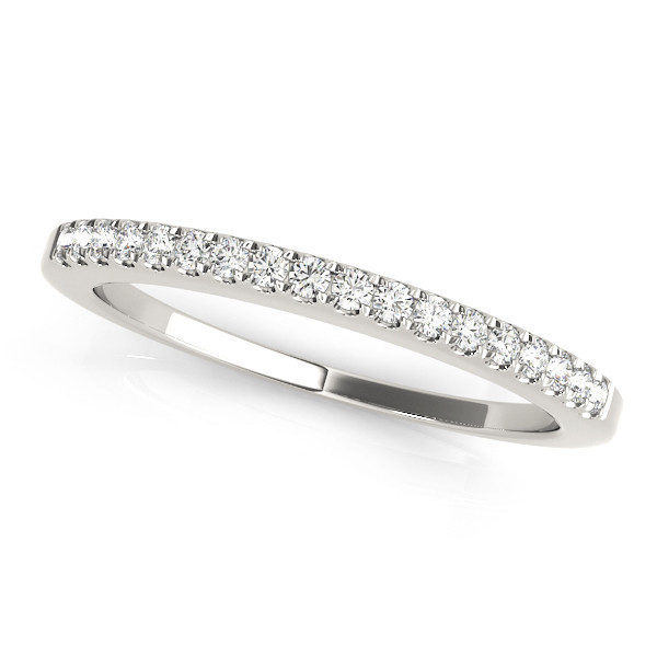 Cielle Lab Grown Silver Prong Half Eternity Diamond Ring