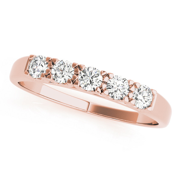 Avayah Lab Grown Rose Gold Prong 5 Stone Diamond Ring
