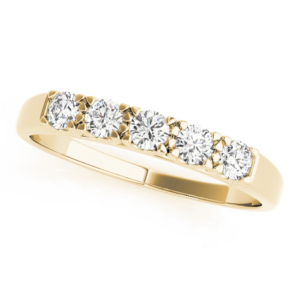 Avayah Lab Grown Yellow Gold Prong 5 Stone Diamond Ring