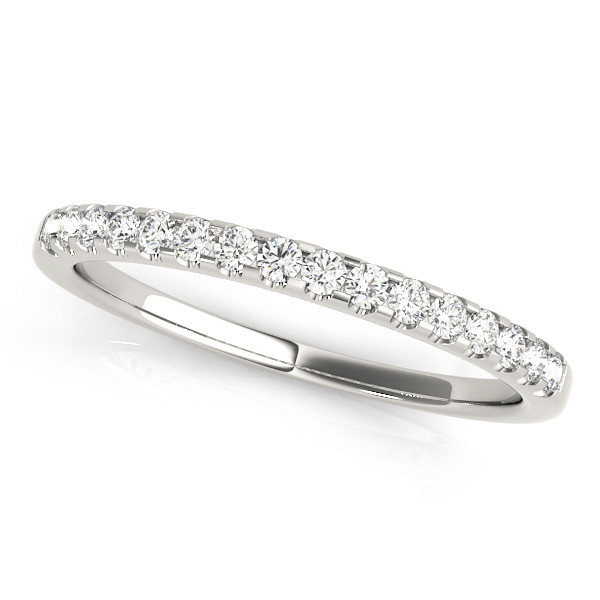 Amicia Lab Grown Silver Prong Half Eternity Diamond Ring