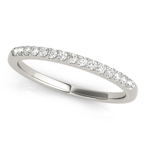 Lynleigh Lab Grown Silver Prong Half Eternity Diamond Ring