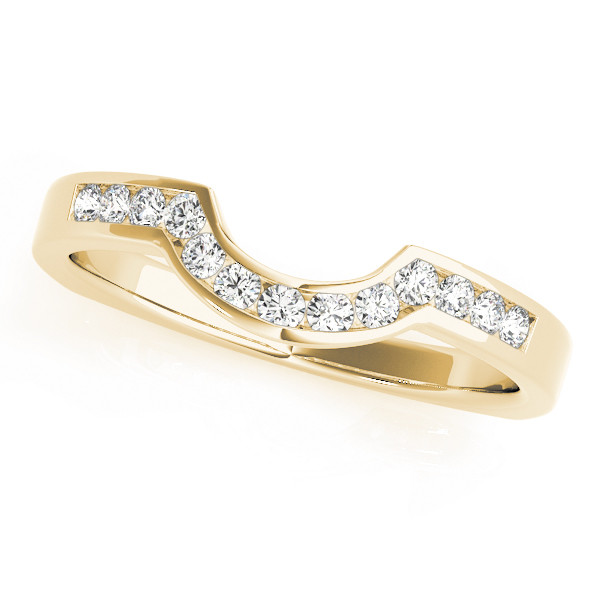 Shaelynn Lab Grown Yellow Gold Channel-Set  Diamond Ring