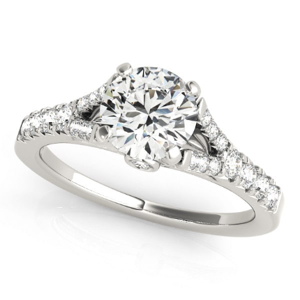 Kashvi Lab Grown 4 Prong Side Stone Diamond Ring