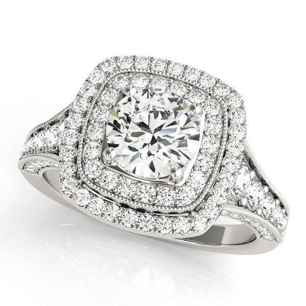 Leyna Natural Halo Diamond Ring