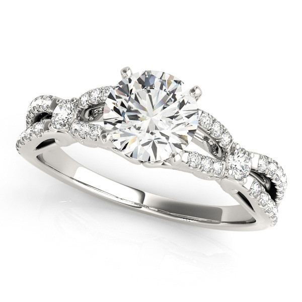  Boudica Lab Grown 4 Prong Side Stone Diamond Ring