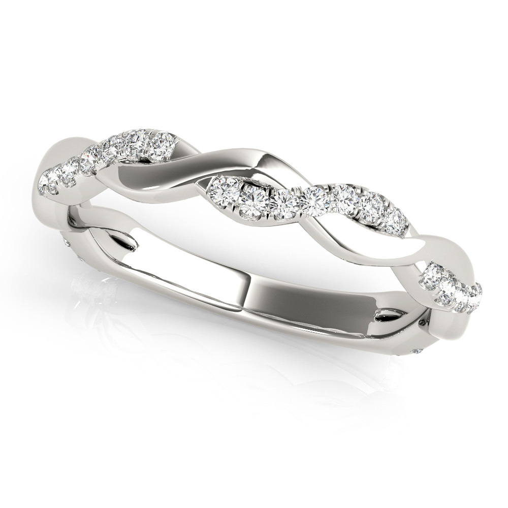 Catena Natural White Gold Diamond for Women Wedding Ring