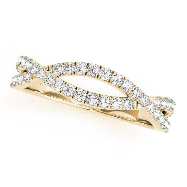 Cettina Natural Yellow Gold Diamond for Women Wedding Ring