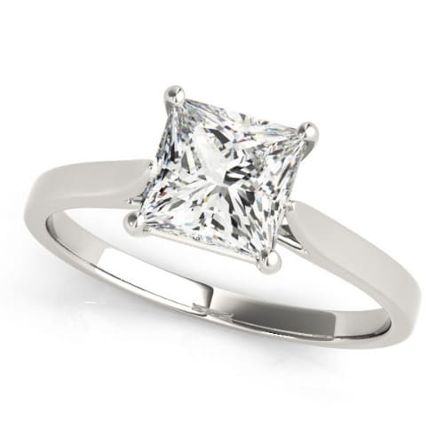 Nud Natural Diamond 4 Prong Classic Solitaire Engagement Ring