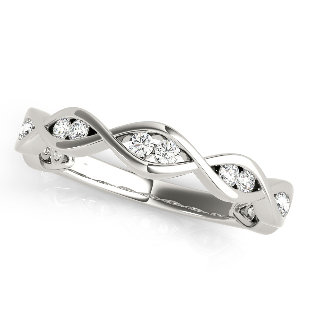 Chimeg Natural White Gold Diamond for Women Wedding Ring